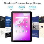 VASOUN 10" Android 13 Tablet with Camera & WiFi