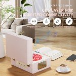 Yintiny Pink Music Box CD Player with Speakers