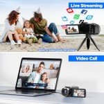 4K Handheld Video Camera with Zoom and Accessories