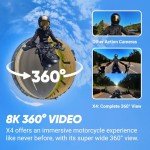 Insta360 X4 8K Waterproof 360 Action Camera Bundle