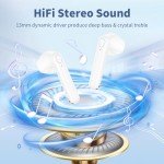 Bluetooth Wireless Earbuds with 48H Playtime and Mic