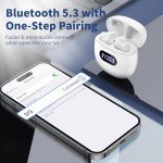 Bluetooth Wireless Earbuds with 48H Playtime and Mic