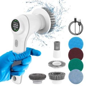 Electric Spin Power Scrubber with 8 Brushes