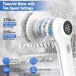 Electric Spin Power Scrubber with 8 Brushes
