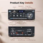 Bluetooth Stereo Audio Amplifier with Remote Control