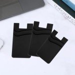 3-Pack Silicone Phone Wallets for Credit Cards