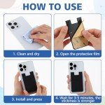 3-Pack Silicone Phone Wallets for Credit Cards