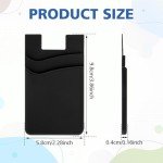 3-Pack Silicone Phone Wallets for Credit Cards