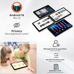 FECLYDET 11" Android 14 Tablet with Facial Recognition