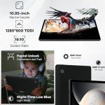FECLYDET 11" Android 14 Tablet with Facial Recognition