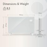 Devola Smart Electric Glass Panel Heater 2000W