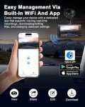 4K Dual Dash Cam with WiFi and SD Card