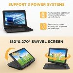 DBPOWER 16.9" Portable DVD Player with Swivel Screen