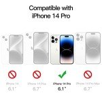 JETech Privacy Screen Protector for iPhone 14 Pro