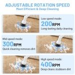 Electric Spin Scrubber Kit with 9 Brush Heads