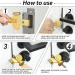 Portable Door Lock for Travel and Home Security