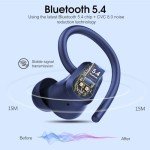 Bluetooth 5.4 Wireless Earbuds with Noise Canceling