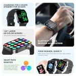 Multifunctional Smartwatch with Heart Rate and Fitness Tracker