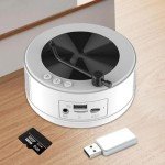 Retro Bluetooth FM Radio CD Player with Speaker