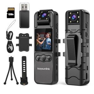 Kaysunlink Mini Body Camera with Night Vision 1080P