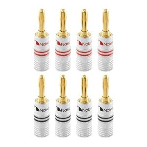 Nakamichi 24k Gold Banana Plugs for Speakers
