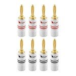 Nakamichi 24k Gold Banana Plugs for Speakers