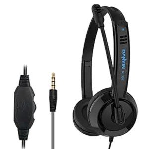 Noise-Cancelling Wired Headset with Microphone