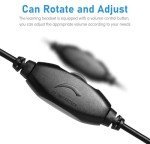 Noise-Cancelling Wired Headset with Microphone