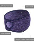 Tatuo Fleece Ponytail Headbands for Winter Sports