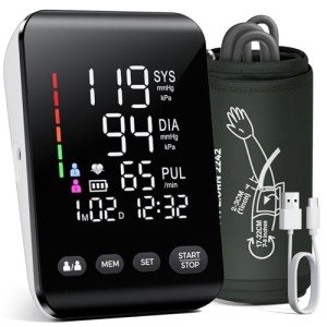 Electric Arm Blood Pressure Monitor with LED Display