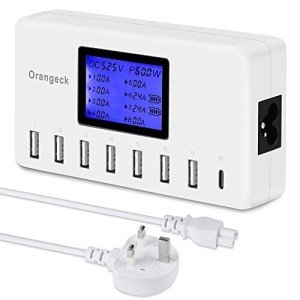 Orangeck 60W 8-Port USB Charging Station