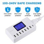 Orangeck 60W 8-Port USB Charging Station