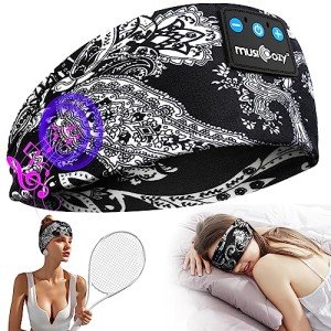 MUSICOZY Bluetooth Sleep Headphones with Soft Headband