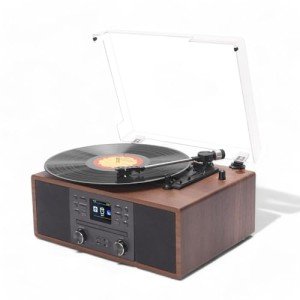 Multifunctional Music Centre with Vinyl and Bluetooth