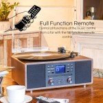 Multifunctional Music Centre with Vinyl and Bluetooth