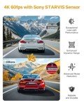 GKU 4K Dash Cam with Night Vision & GPS