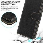 Doro 8100 Leather Wallet Case with Kickstand - Black