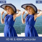 4K HD Camcorder with Night Vision & Touchscreen