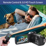 4K HD Camcorder with Night Vision & Touchscreen