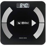 RHINO Bluetooth Smart Body Weight Scale (Black)