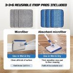 Skirting Board Cleaner Mop with 6 Reusable Pads