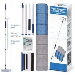 Skirting Board Cleaner Mop with 6 Reusable Pads
