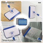 Skirting Board Cleaner Mop with 6 Reusable Pads