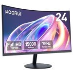 KOORUI 24-Inch Curved Full HD Gaming Monitor
