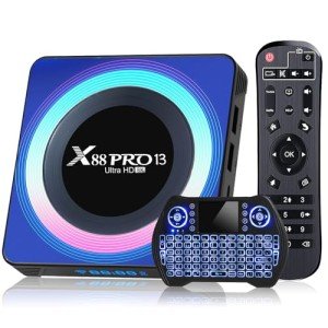 4K Android TV Box with Mini Wireless Keyboard
