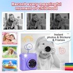 Kids Instant Print Camera for 3-9 Year Olds