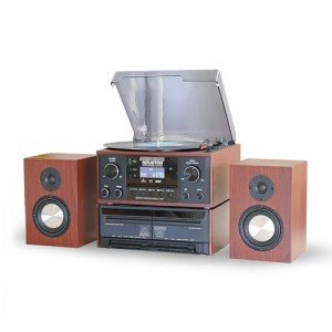 Steepletone HOUSTON 6-in-1 Bluetooth Music Center