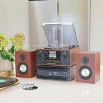 Steepletone HOUSTON 6-in-1 Bluetooth Music Center
