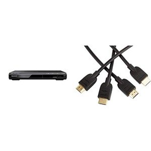 Sony DVD Player with HDMI & 3-Pack HDMI Cables