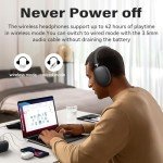 ZTOZ 42-Hour Bluetooth Over-Ear Headphones - Space Grey